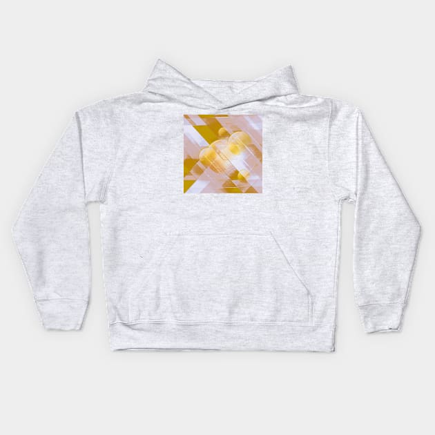 Gold pattern Kids Hoodie by Graph'Contact